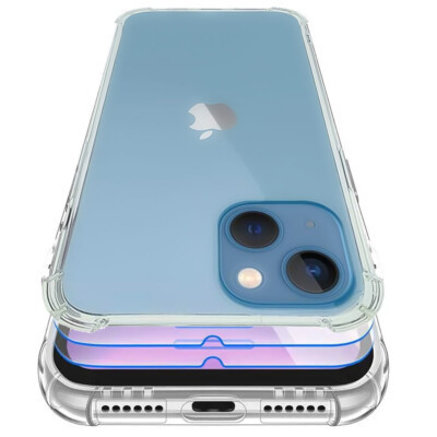 Coque iPhone 15 antichoc avec film verre trempé