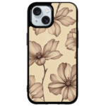 Coque iPhone 15 flower vintage