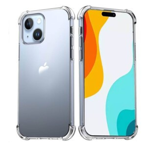 Coque iPhone 15 transparente coins renforcés