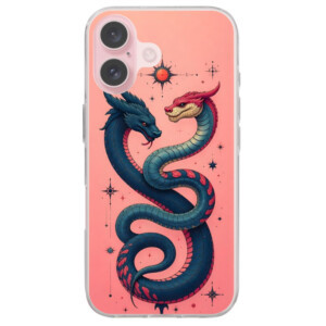 Coque iPhone 16 Gemini Snake.1