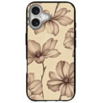 Coque iPhone 16 Plus flower vintage