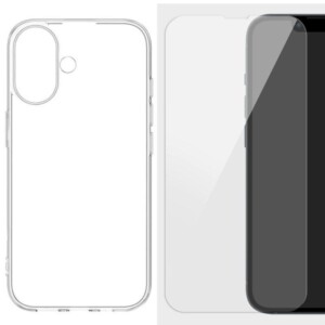 Coque iPhone 16 Plus transparente avec verre trempé