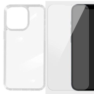 Coque iPhone 16 Pro transparente avec verre trempé