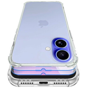 Coque iPhone 16 antichoc avec film verre trempé