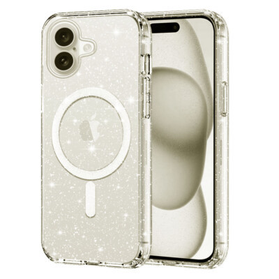 Coque iPhone 16 antichoc paillettes magsafe Coque iPhone 16 antichoc paillettes magsafe