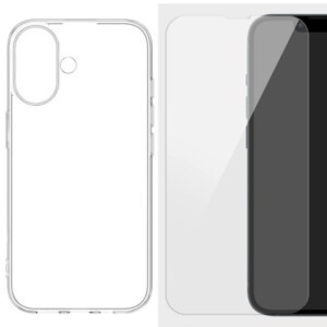 Coque iPhone 16 transparente avec verre trempé