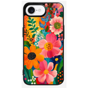 Coque iPhone 16e color flower