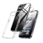 Coque iPhone 16e transparente avec verre trempé
