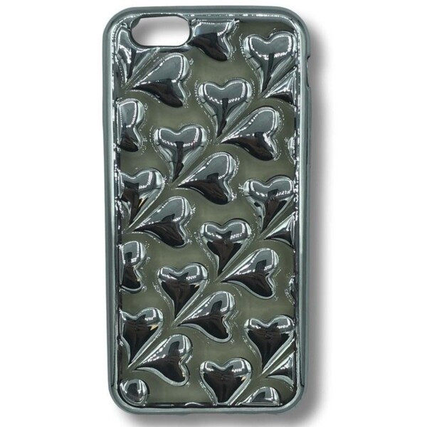 Coque iPhone 6 coeur argente 1