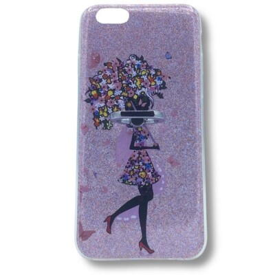Coque iPhone 6 lady avec anneau