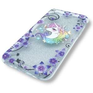 Coque iPhone 6 licorne paillettes