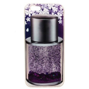 Coque iPhone 6 liquide paillettes vernis