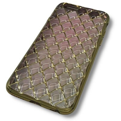 Coque iPhone 6 nid d'abeille doré