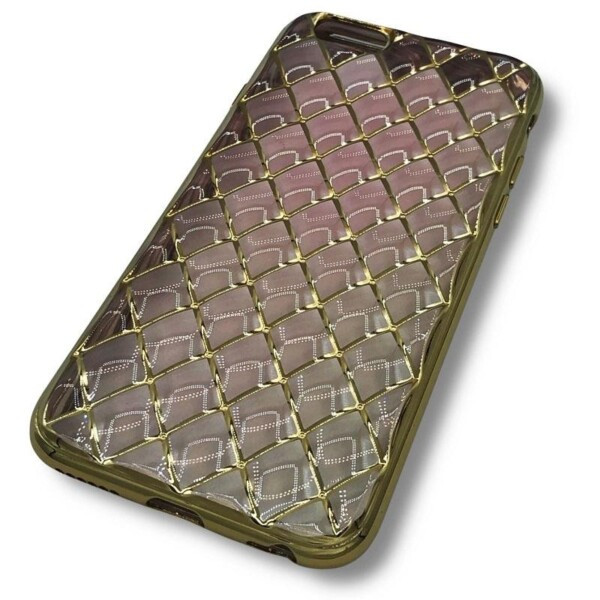 Coque iPhone 6 nid dabeille rose dore
