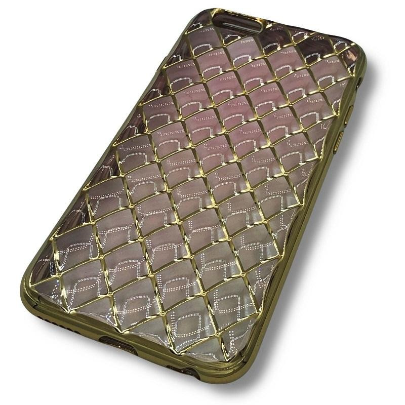 Coque iPhone 6 nid dabeille rose dore
