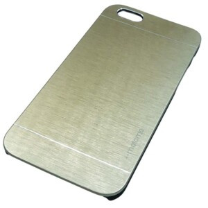 Coque iPhone 6 rigide metal dore