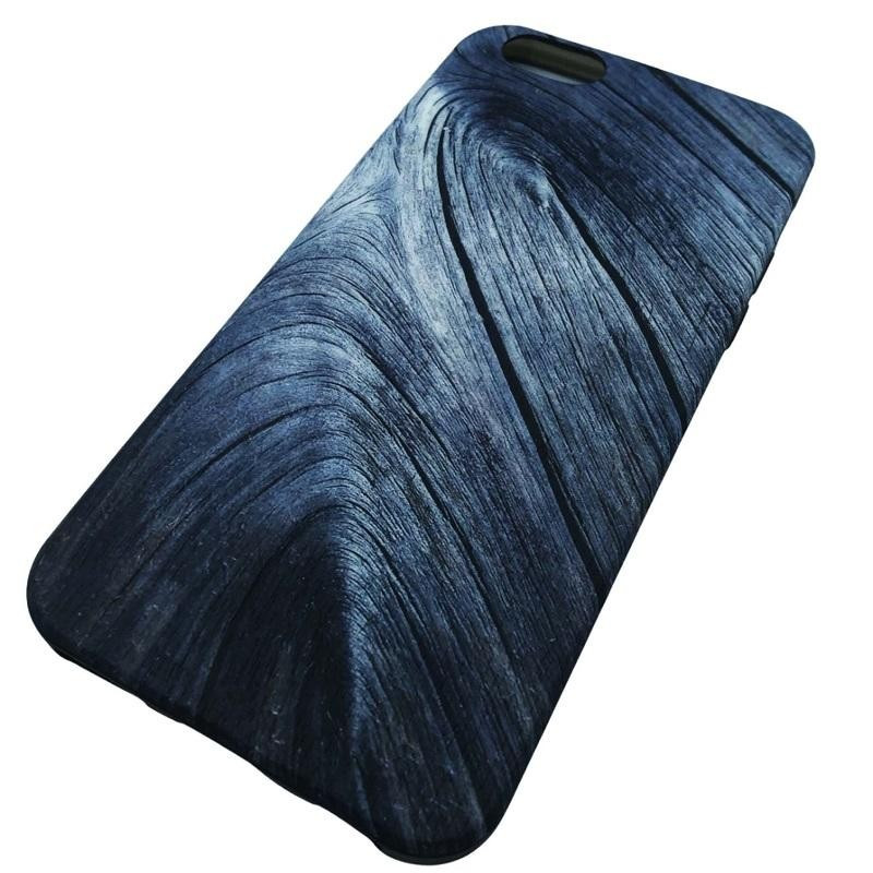 Coque iPhone 6 silicone imprime bois