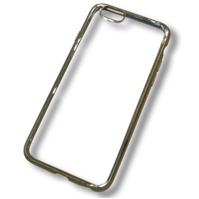 Coque-iPhone-6-transparente-contour-dore Coque iPhone 6 transparente contour doré