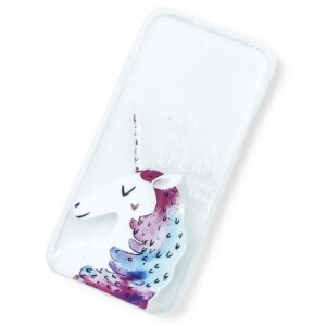 Coque iPhone 6 transparente licorne 1