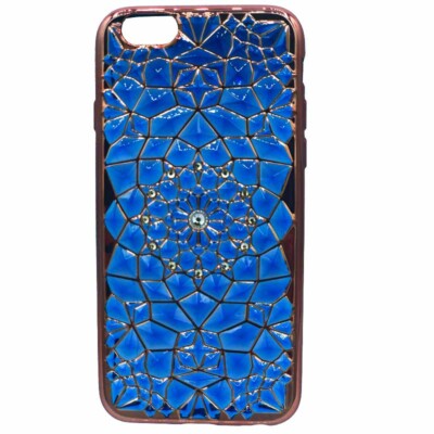 Coque iPhone 6s scintillante bleu