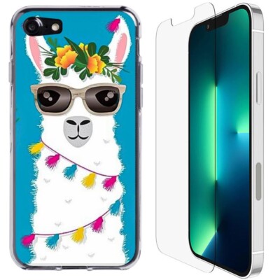 Coque-iPhone-8-Lama-avec-verre-trempe-1 Coque iPhone 8 Lama avec verre trempé