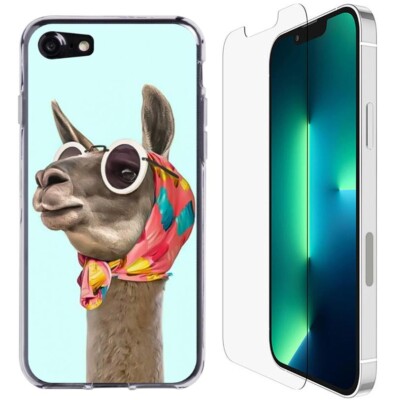 Coque iPhone 8 Lama avec verre trempé