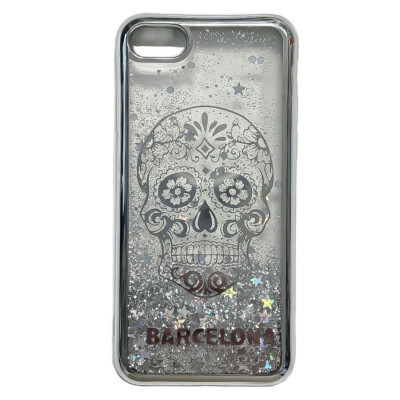 Coque iPhone 8 Paillette tête de mort Coque iPhone 8 Paillette tête de mort