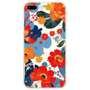 Coque iPhone 8 Plus florale artistique.1