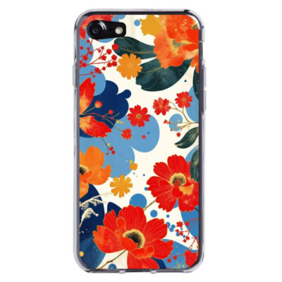 Coque iPhone SE 2020 florale artistique.1 Coque iPhone SE 2020 florale artistique.1