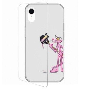 Coque iPhone XR Panthere rose 3