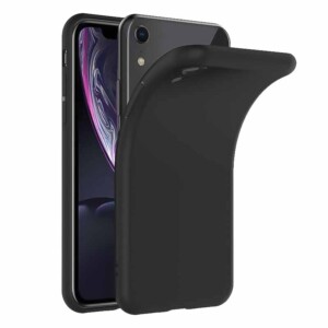 Coque iPhone XR silicone souple noir