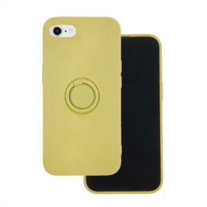 Coque iPhone se 2022 avec anneau jaune