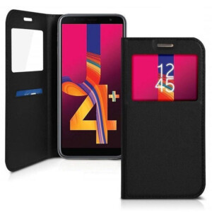 Etui Samsung Galaxy J4 Plus Fenêtre
