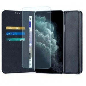 Etui iPhone 11 Pro Max Bleu avec film 2