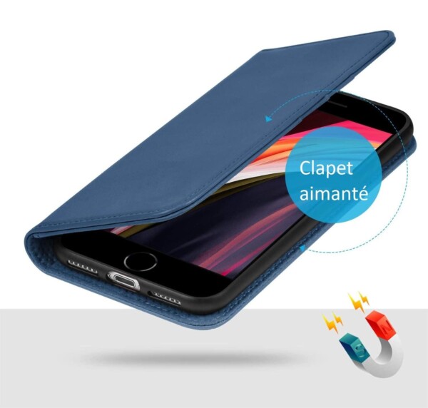 Etui iPhone 13 Pro Max bleu avec film 2