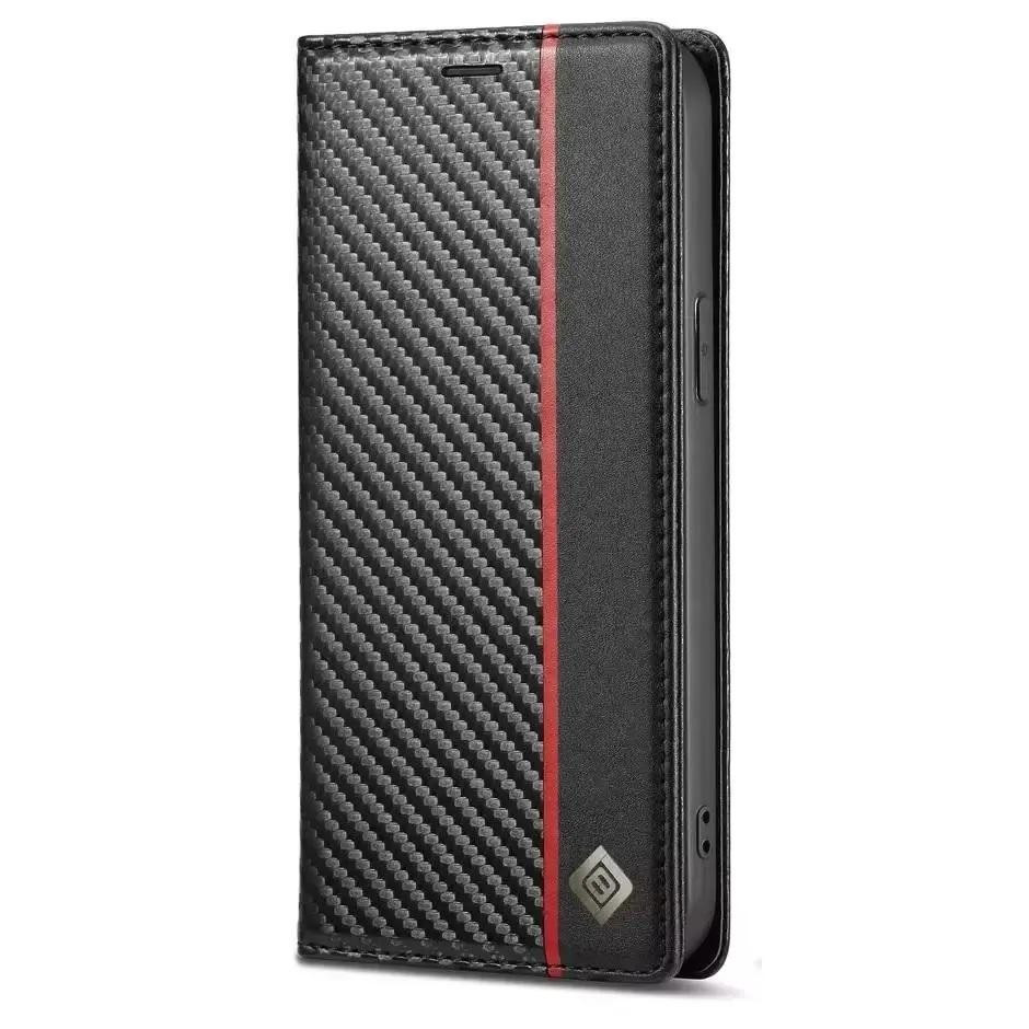 Etui iPhone 14 fibre de carbone Porte carte