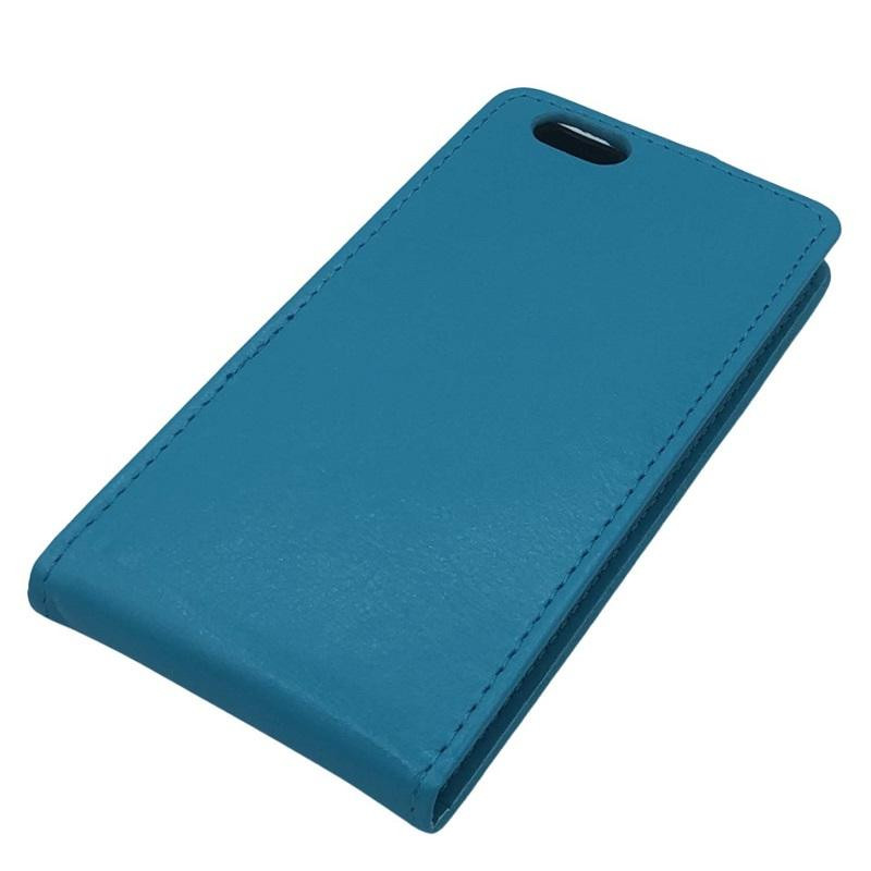 Etui iPhone 6 a clapet turquoise 1