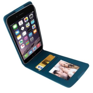 Etui iPhone 6 a clapet turquoise