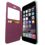 Etui iPhone 6 avec Fenêtre rose