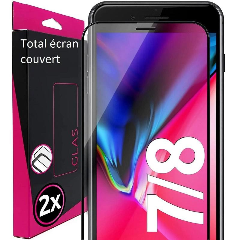 Film Verre trempe iPhone 8 total ecran 1