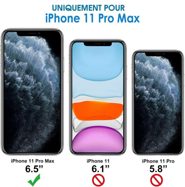 Housse iPhone 11 Pro Max Bleu Fenetre daffichage 7