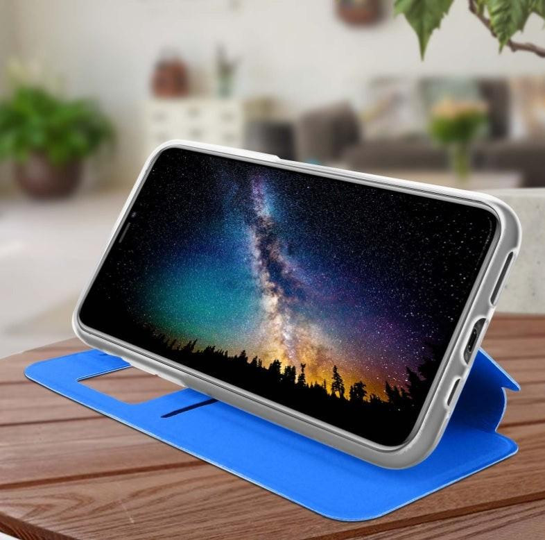 Housse iPhone 13 Fenetre daffichage Bleu 5