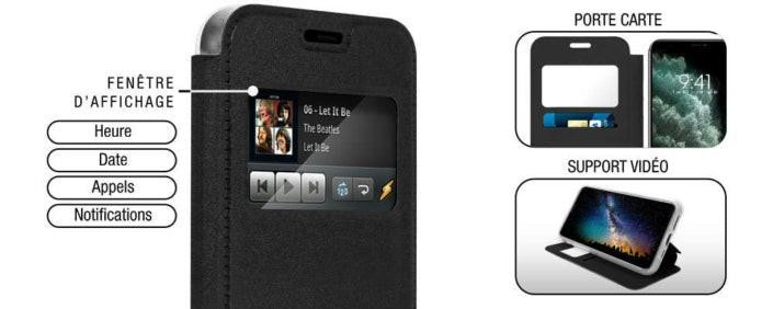 Housse iPhone 13 Fenetre daffichage Bleu 6