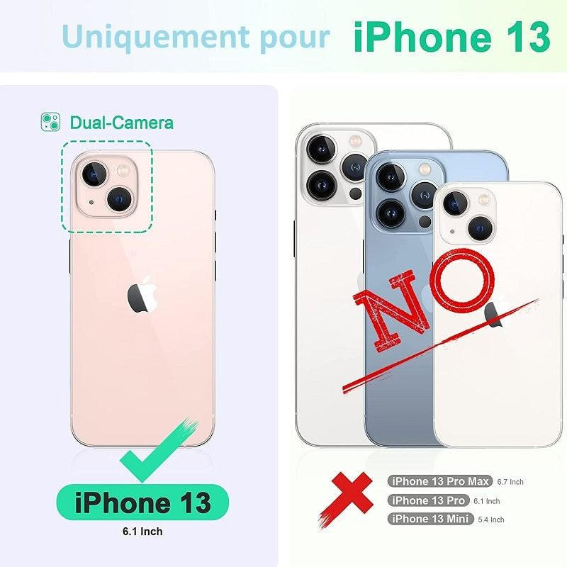 Housse iPhone 13 Fenetre daffichage Bleu 7