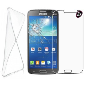 Pack Protection Samsung Grand 2 Coque avec Verre Trempe
