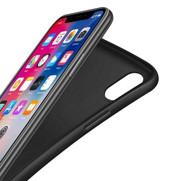 Pack Protection iPhone XR Coque Noire Verre Trempe 4