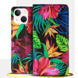 etui iphone 13 fleur