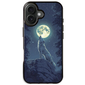 Coque iPhone 17 Loup Majestueux Pleine Lune