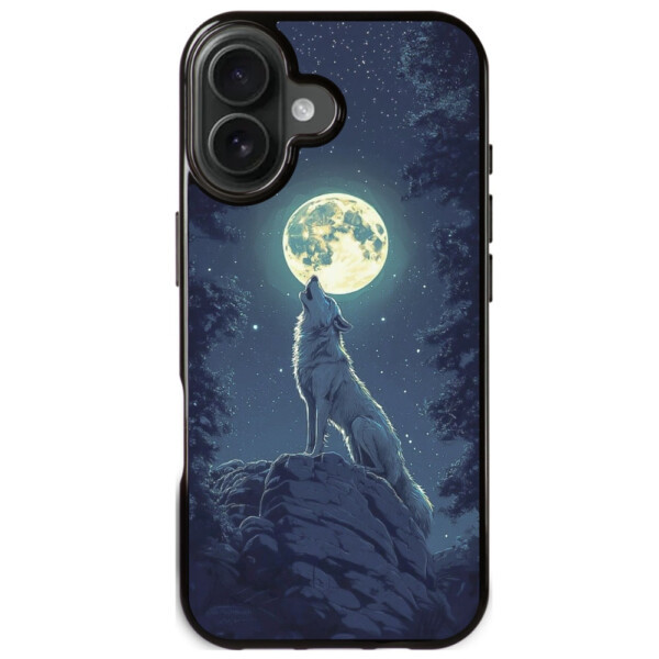 Coque iPhone 17 Loup Majestueux Pleine Lune