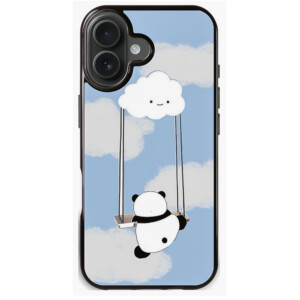 Coque iPhone 17 Panda Magique sur Balançoire Nuage